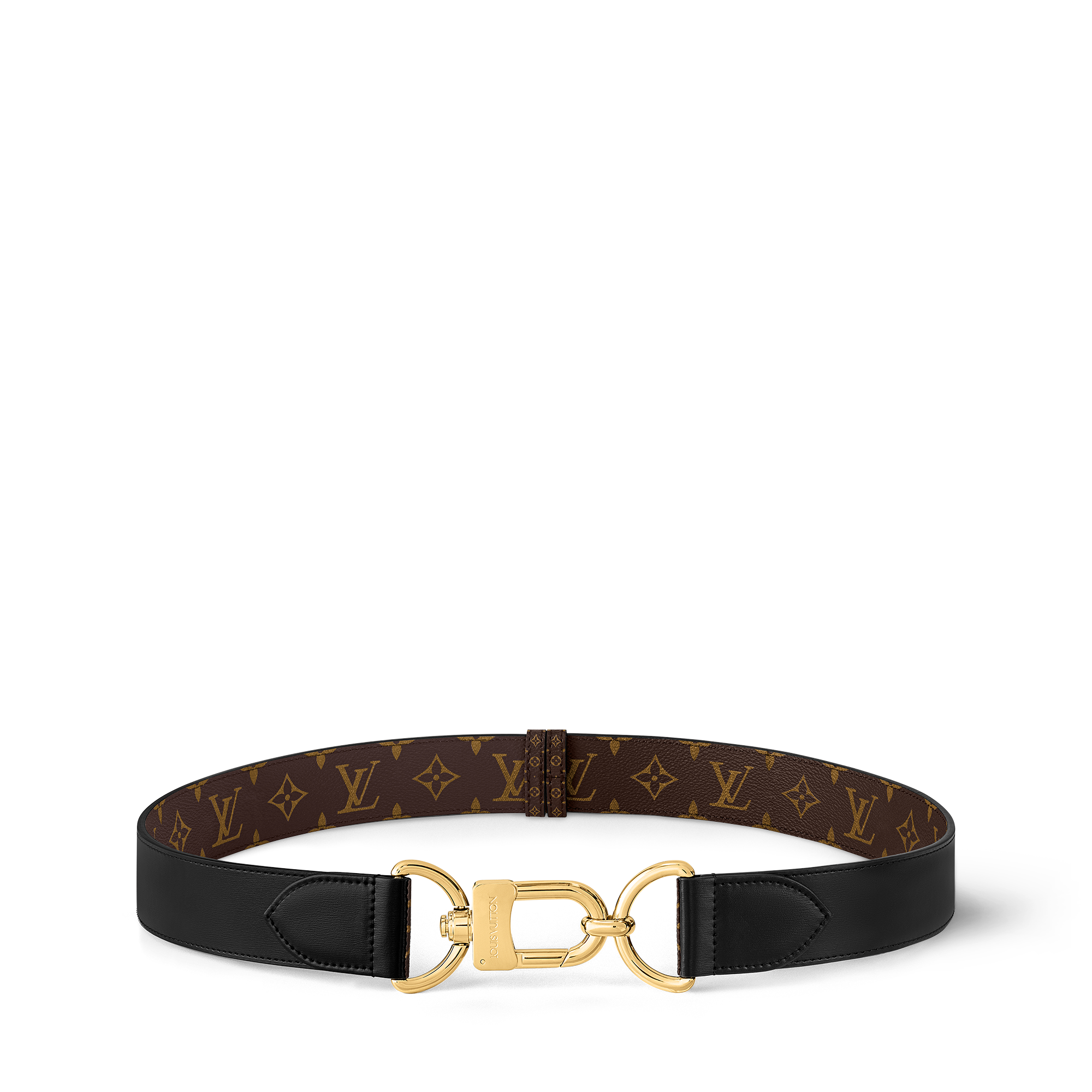 Oversized Hook 40mm Reversible Belt Monogram Canvas - Accessories
